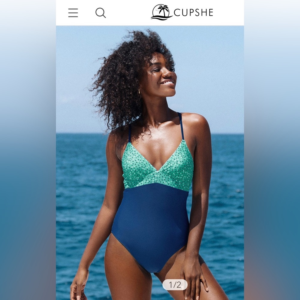 Cupshe lace up swimsuit XL